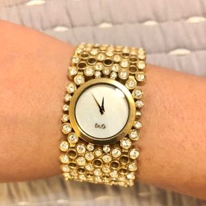 D & G gold watch